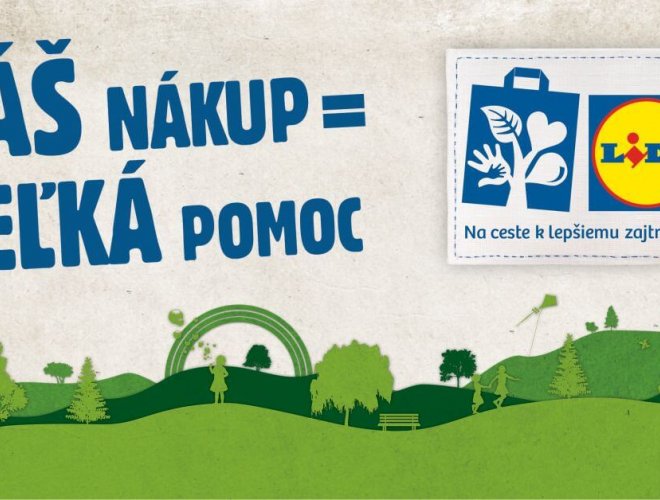 Logo Lidl - nákup, ktorý pomáha