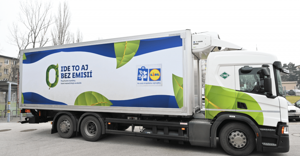 Lidl rozširuje svoj vozový park o ďalšie kamióny s CNG pohonom