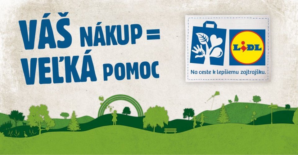 Logo Lidl - nákup, ktorý pomáha